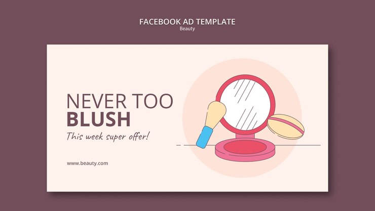 PSD gratuito modello di bellezza dal design piatto