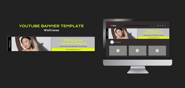 Modello di benessere dal design piatto