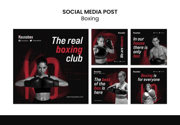 Modello di boxe realistico