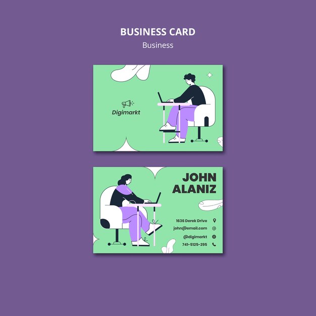 Modello di business design piatto