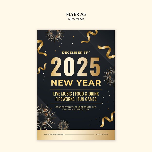 Modello di celebrazione del nuovo anno 2025