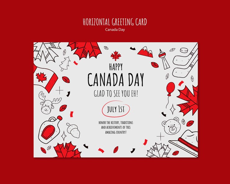 PSD gratuito modello di celebrazione della giornata del canada