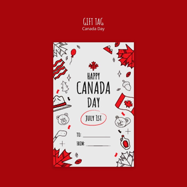 PSD gratuito modello di celebrazione della giornata del canada