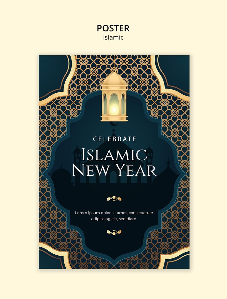 PSD gratuito modello di celebrazione di un evento islamico