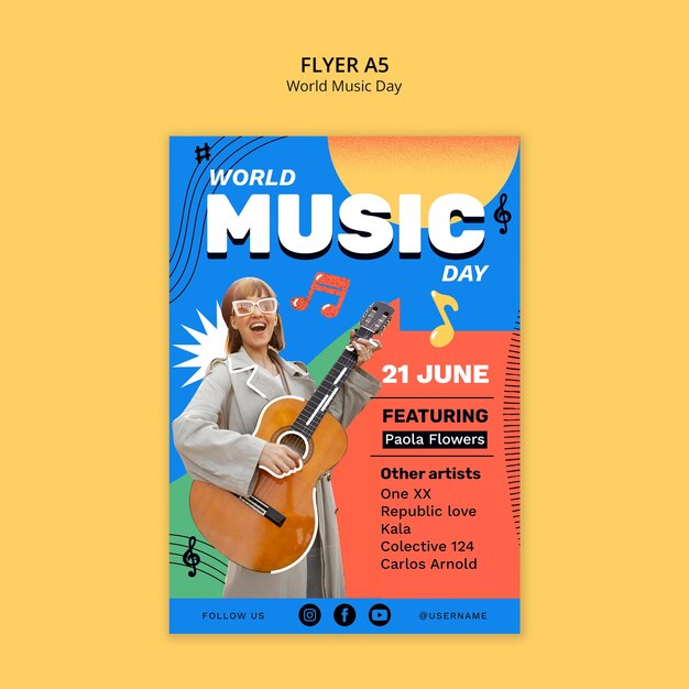 Modello di celebrazione di un festival musicale