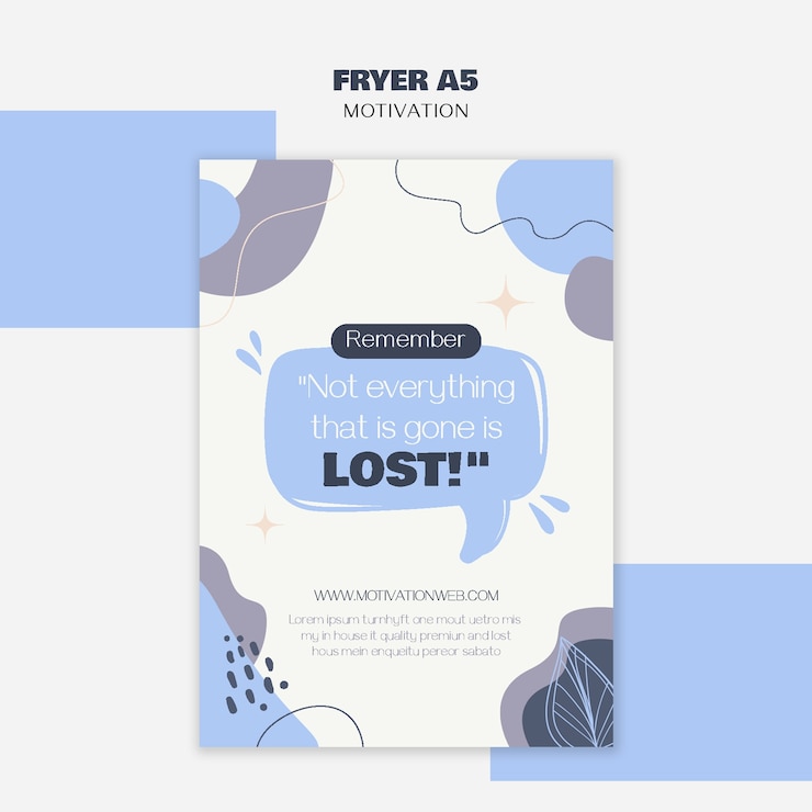 PSD gratuito modello di citazioni motivazionali creative