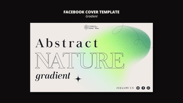 Modello di copertina di Facebook con forme sfumate