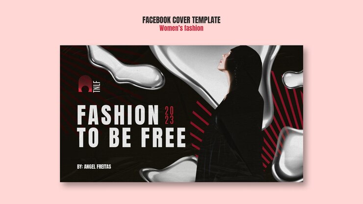 PSD gratuito modello di copertina facebook di moda femminile