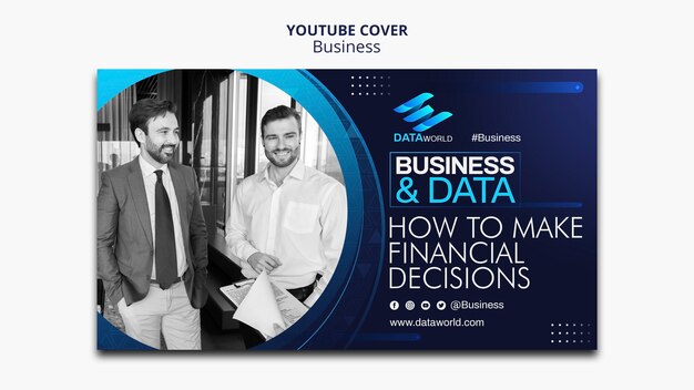 Modello di copertina per la strategia aziendale di YouTube