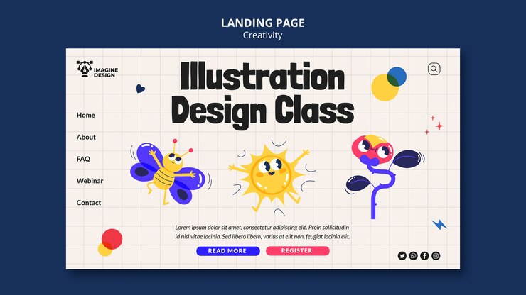 PSD gratuito modello di creatività dal design piatto