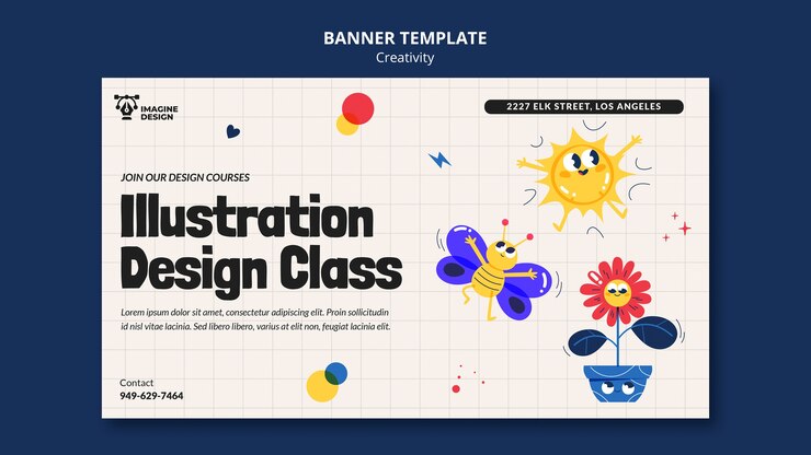PSD gratuito modello di creatività dal design piatto