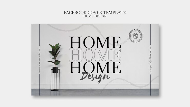 PSD gratuito modello di design per la casa di design piatto