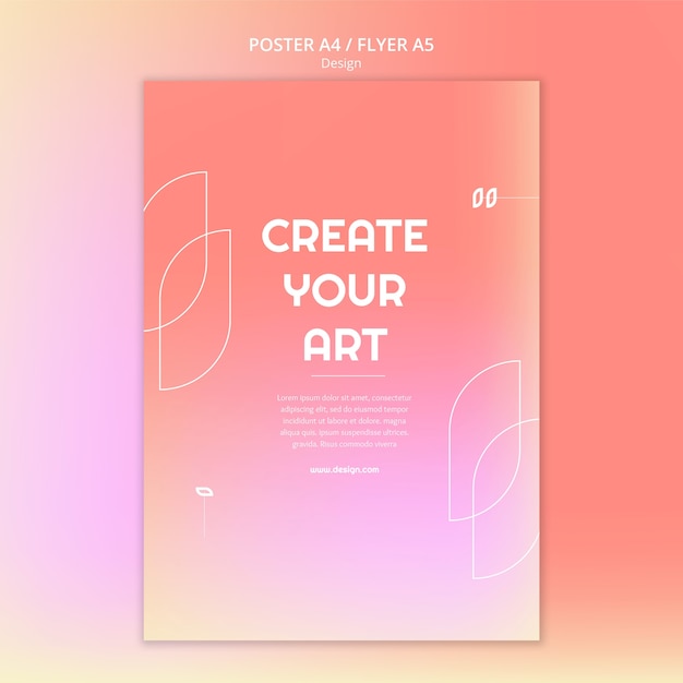 Modello di design sfumato