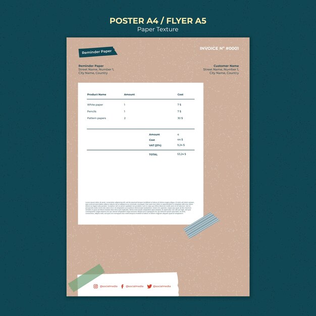 Modello di disegno della fattura della trama della carta