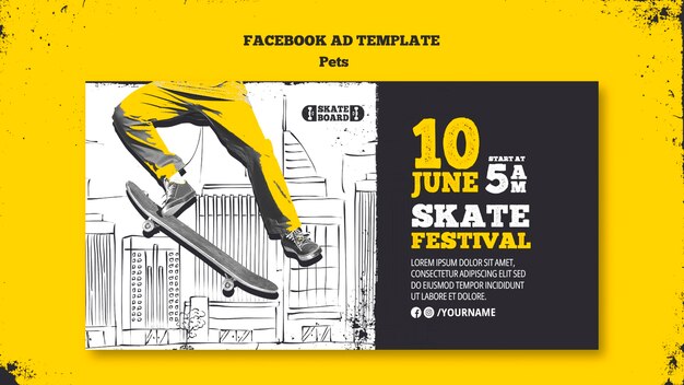 Modello di facebook del concetto di sport