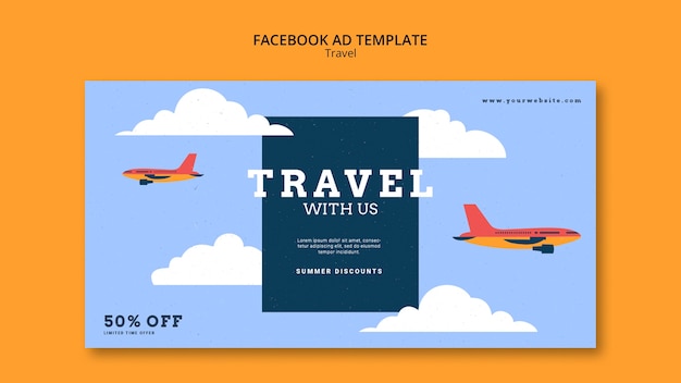 Modello di Facebook per le avventure di viaggio