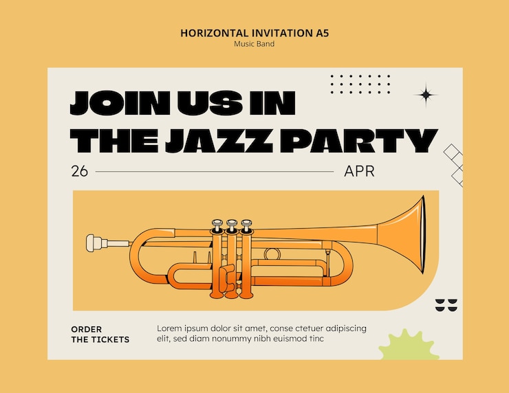 PSD gratuito modello di festival di band musicali