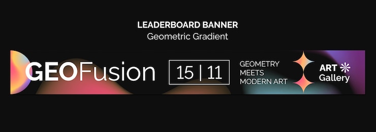PSD gratuito modello di forme geometriche gradienti