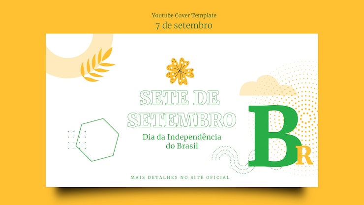 PSD gratuito modello di giorno dell'indipendenza del brasile design piatto