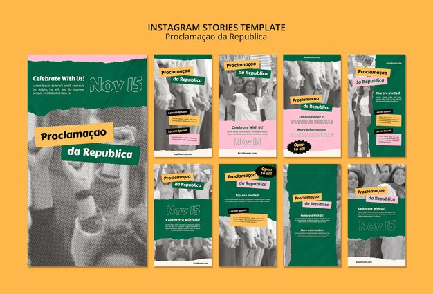 Modello di giorno dell'indipendenza del Brasile design piatto