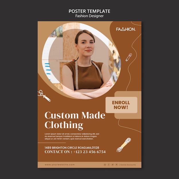 Modello di manifesto di design di moda