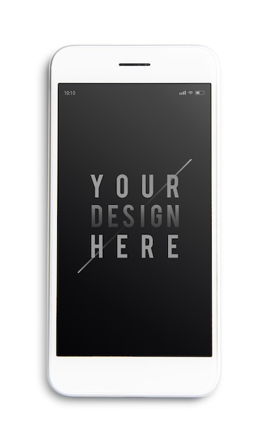 Modello di mockup dello schermo del telefono cellulare premium