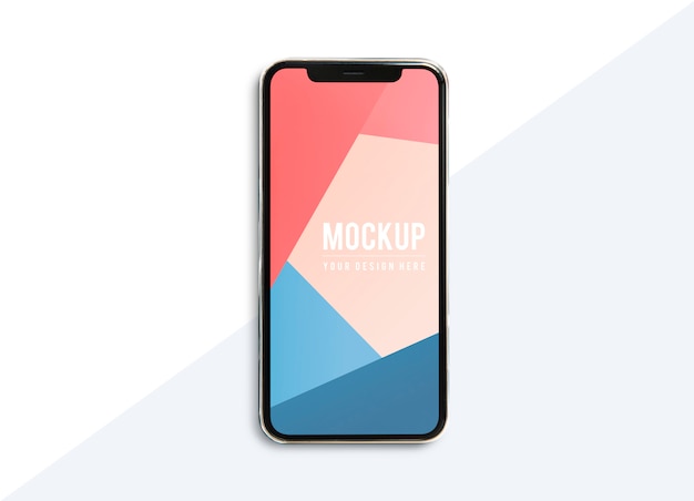 Modello di mockup dello schermo del telefono cellulare premium