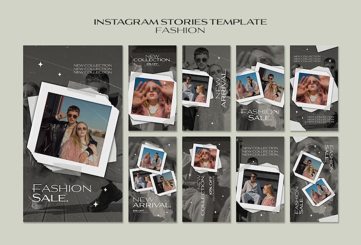 PSD gratuito modello di moda design piatto