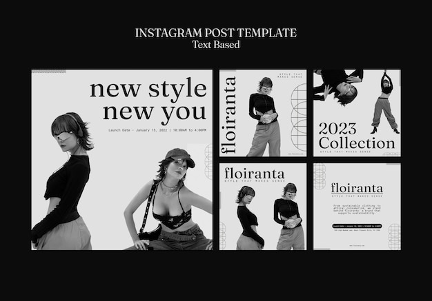 Modello di moda design piatto