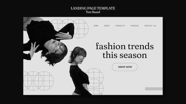 Modello di moda design piatto
