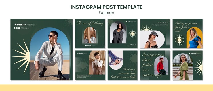 PSD gratuito modello di moda design piatto