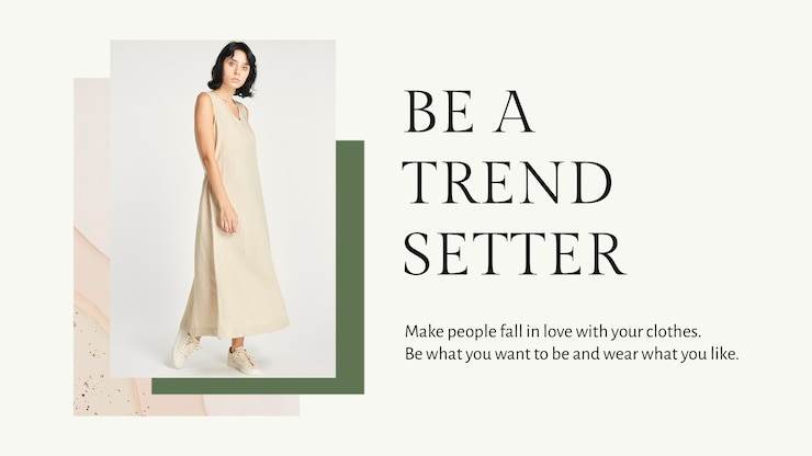 PSD gratuito modello di moda donna tono terra psd per banner blog