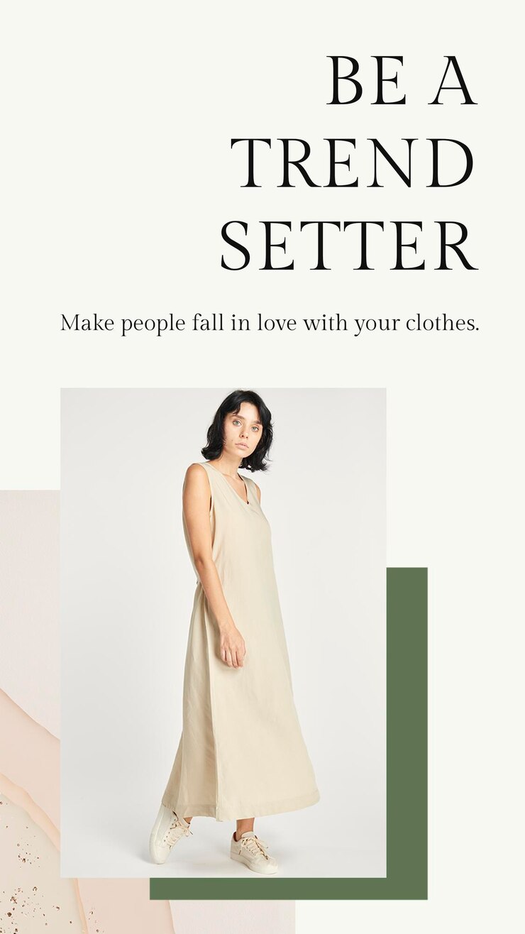PSD gratuito modello di moda per donna dai toni della terra psd per la storia dei social media