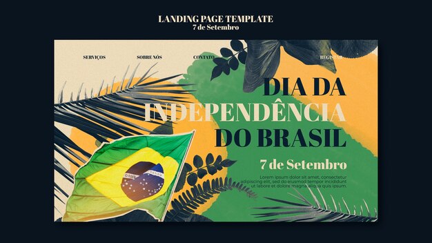 Modello di pagina di destinazione della celebrazione del 7 settembre
