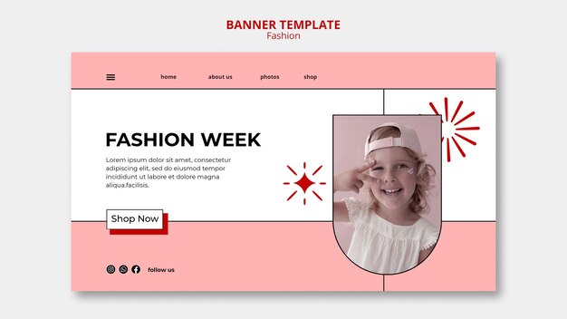 Modello di pagina di destinazione delle vendite di moda