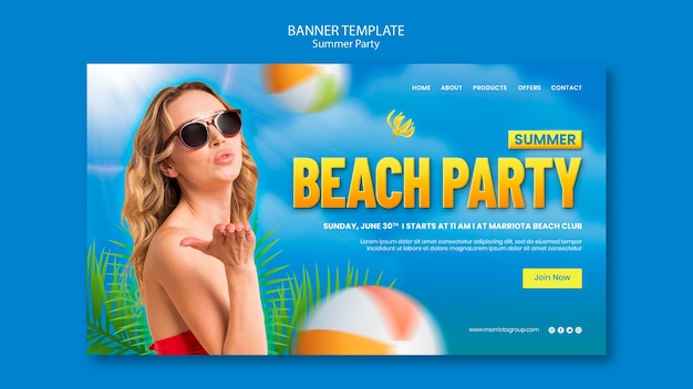 Modello di pagina di destinazione per la celebrazione della festa