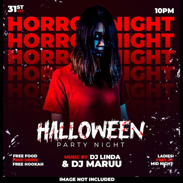 PSD gratuito modello di post sui social media e su instagram per i saldi di halloween