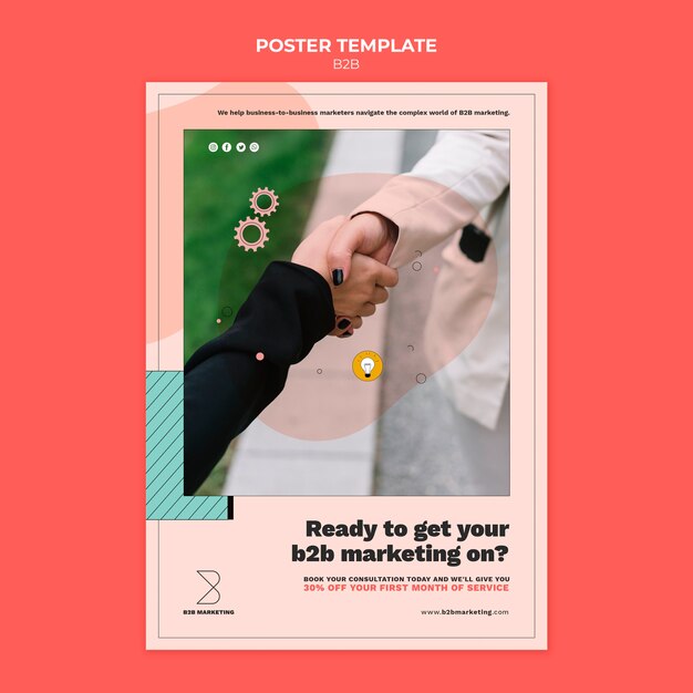 Modello di poster business to business