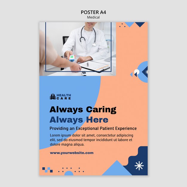 Modello di poster medico