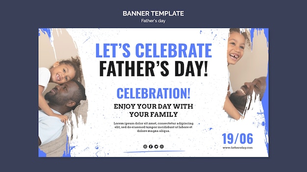 Modello di progettazione banner festa del papà