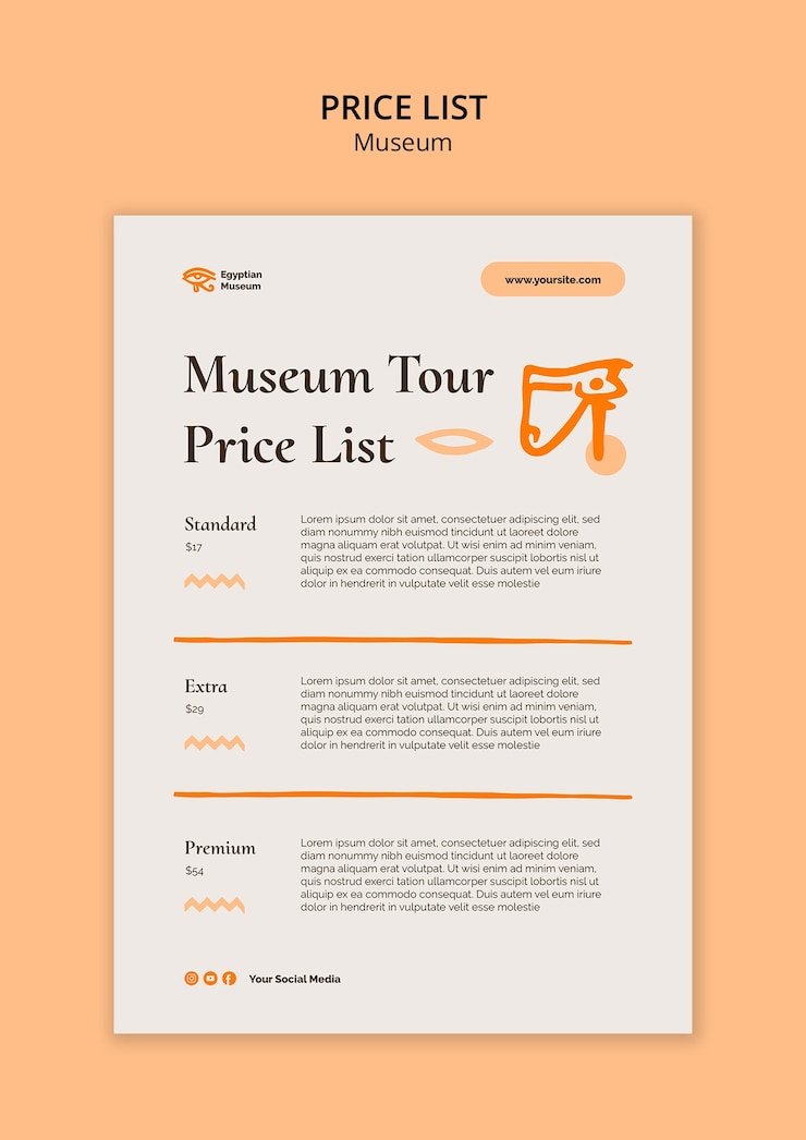 PSD gratuito modello di progettazione del museo