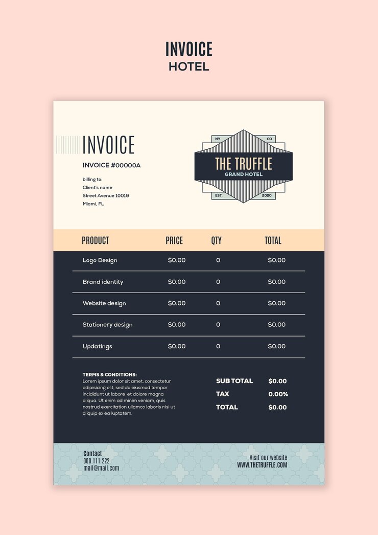 PSD gratuito modello di progettazione dell'hotel