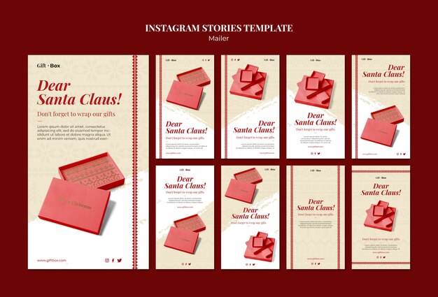 Modello di progettazione della storia di instagram mailer