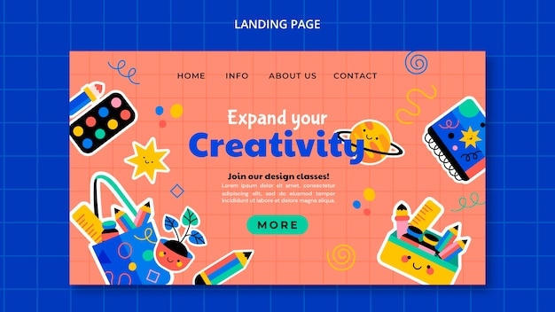 Modello di progettazione grafica design piatto