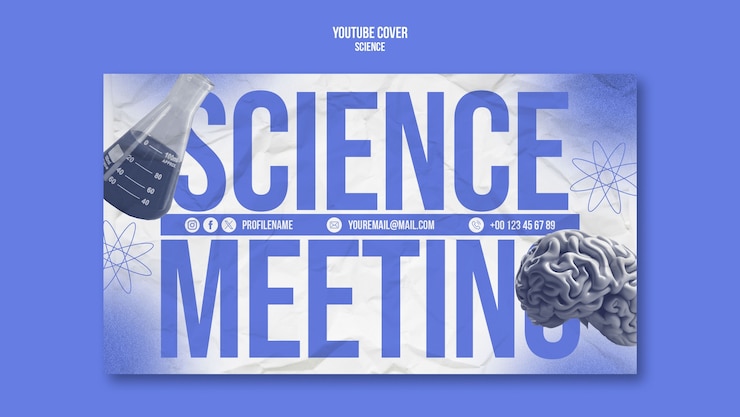 PSD gratuito modello di progettazione scientifica