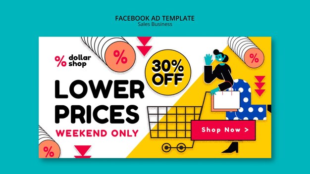 Modello di promozione sui social media di vendita