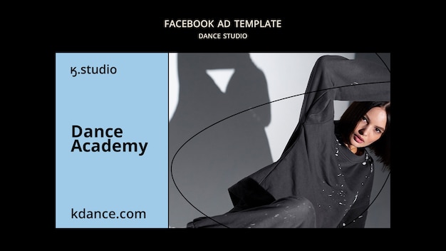 Modello di promozione sui social media per le lezioni in studio di danza