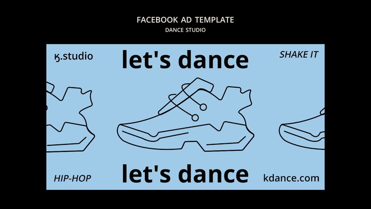 Modello di promozione sui social media per le lezioni in studio di danza