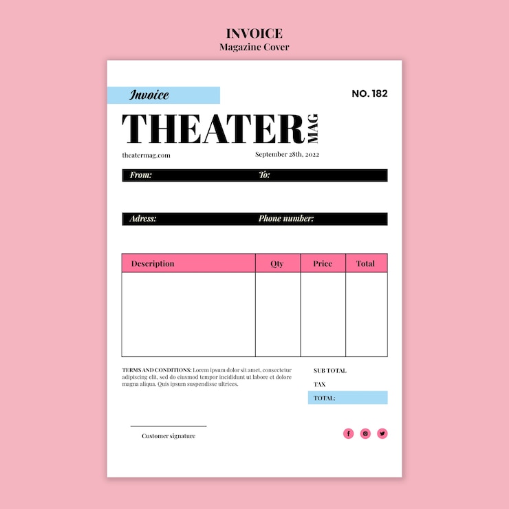 PSD gratuito modello di rivista di design piatto