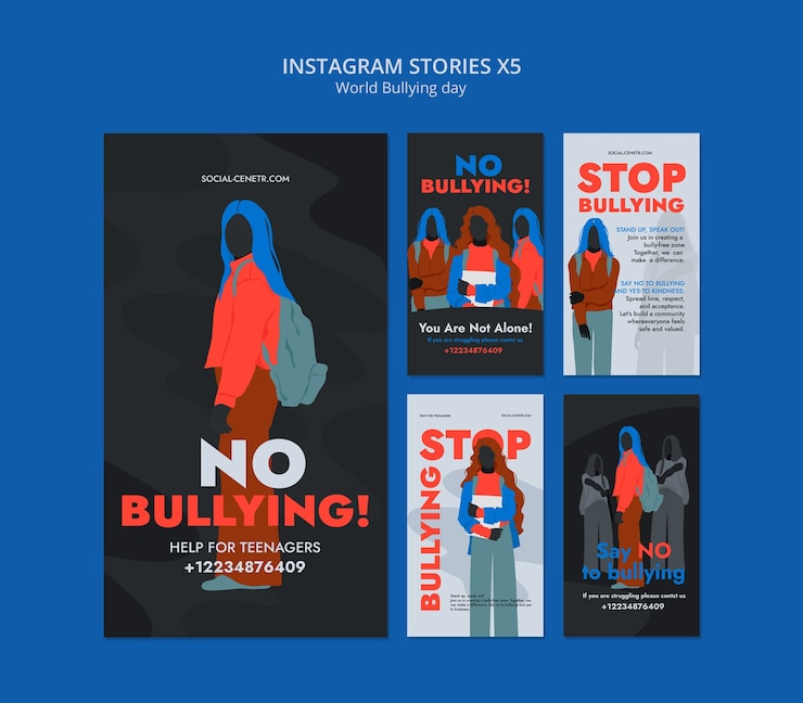 PSD gratuito modello di sensibilizzazione per la giornata mondiale del bullying